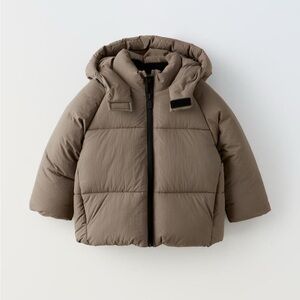 Zara Kids Puffer Jacket - Tan